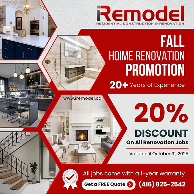 iRemodel Fall 2025 Home Renovation Promotion