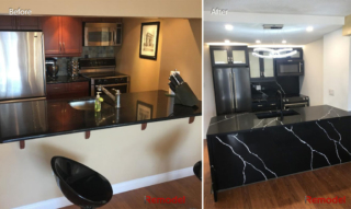 Modern Kitchen Renovation Before After Photo Modern Kitchen Renovation Before After Photo