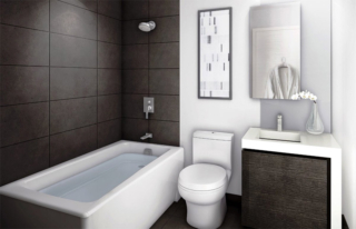 Small Modern Bathroom Makeover small modern bathroom makeover